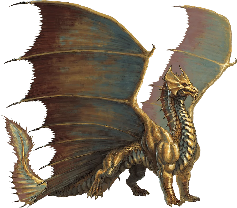 Adult Brass Dragon