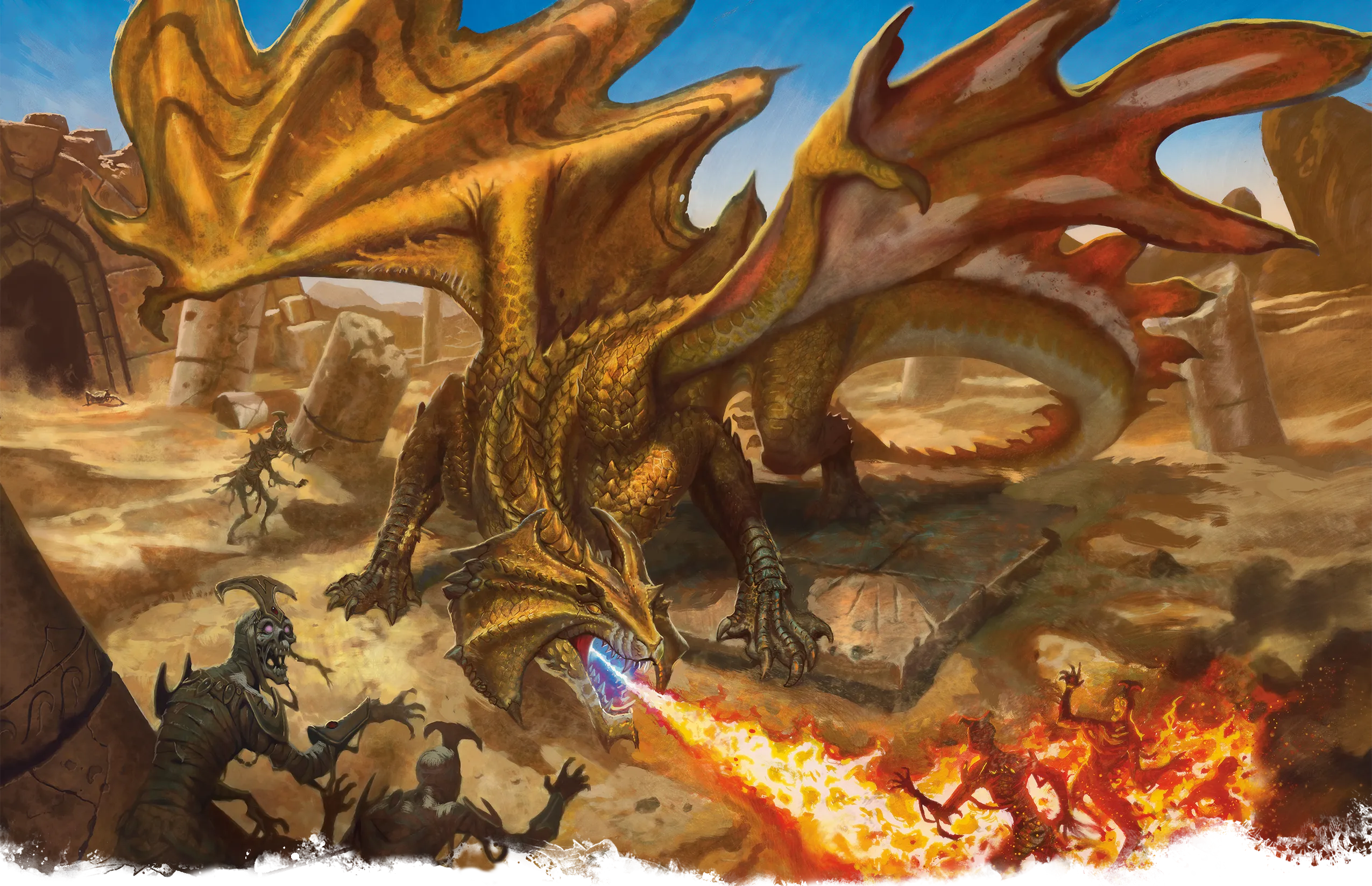Adult Brass Dragon