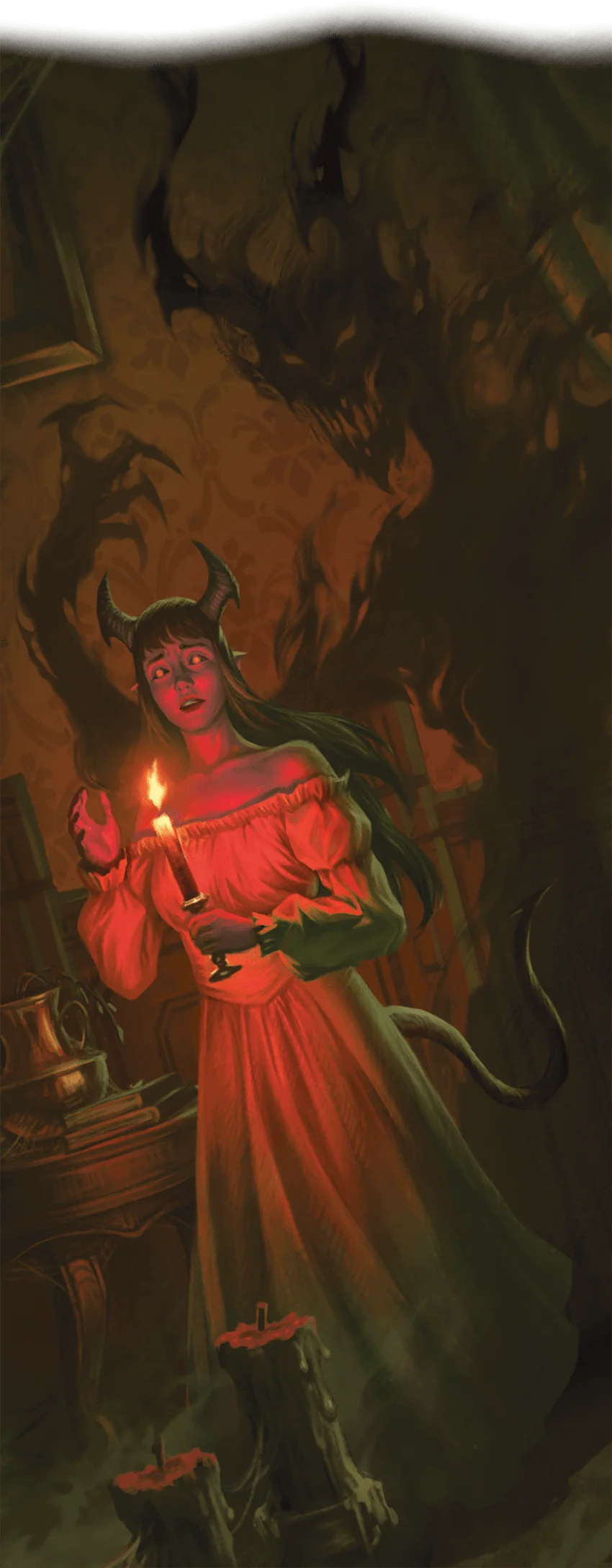The Living Shadow Dark Gift gives one's shadow an appearance and will of its own