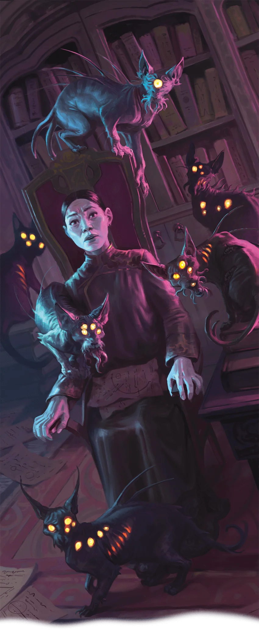 The Watchers Dark Gift might manifest as anything from simple vermin to alien beings—like the Staring Cats of Uldun-Dar