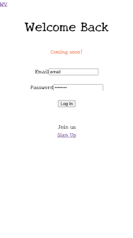 Sign up Page