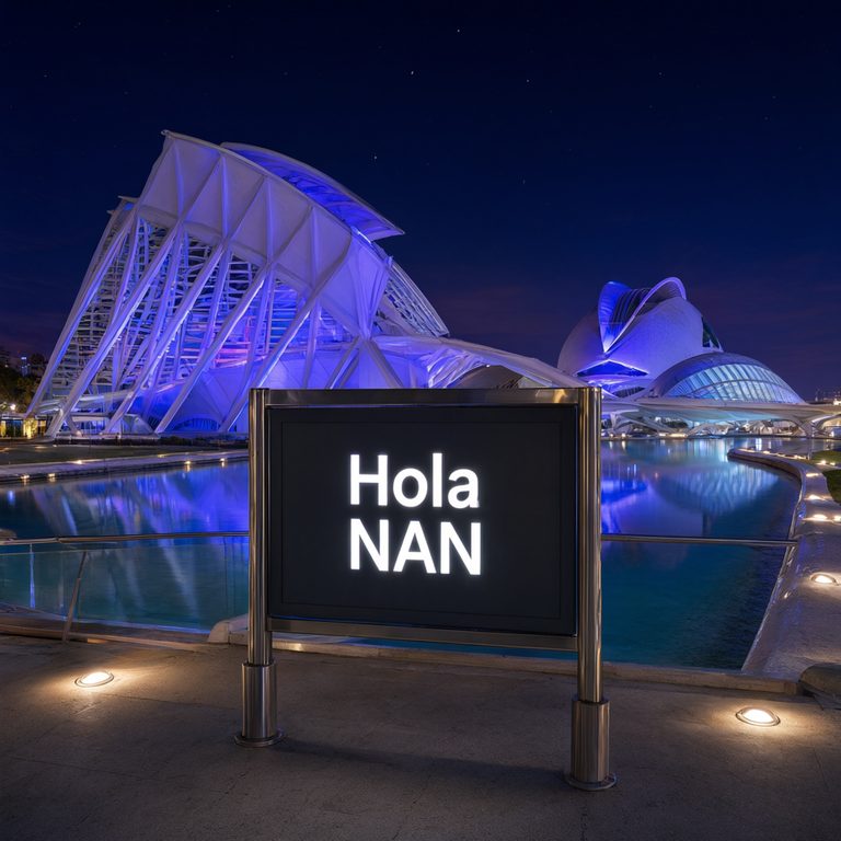 Ciudad de las Artes de noche