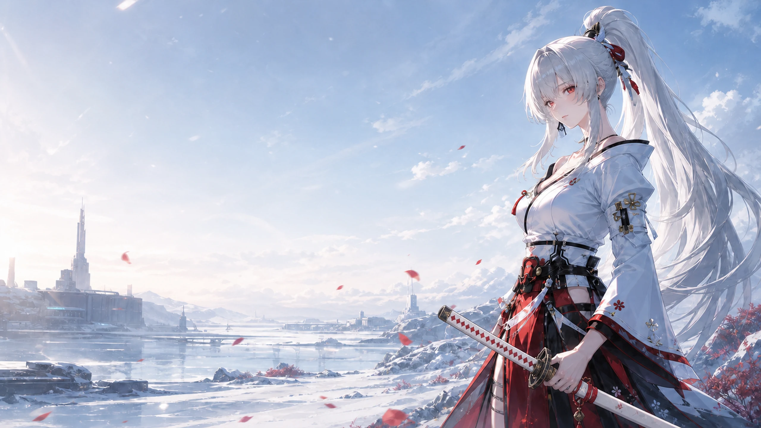 绯雪常态背景，白樱常态刀