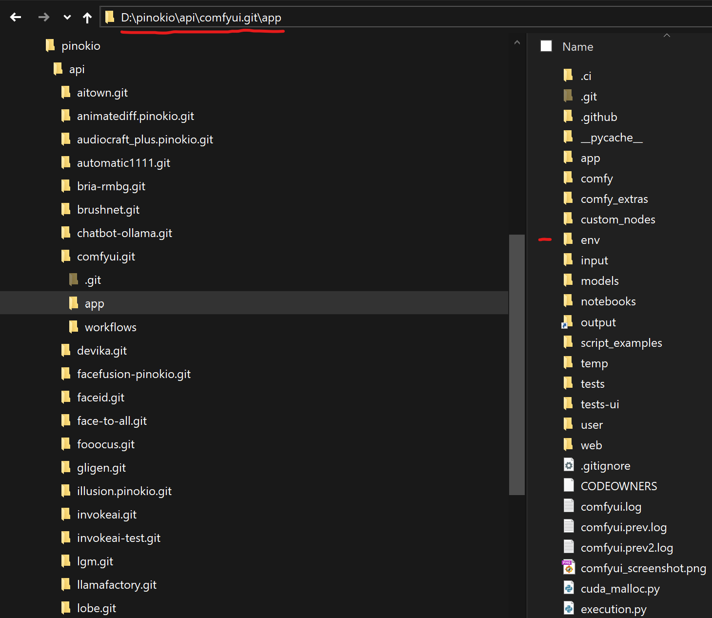 Application path