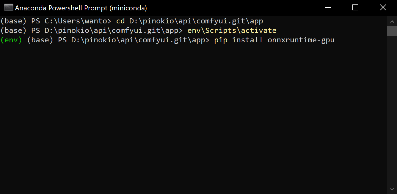 Install onnxruntime-gpu