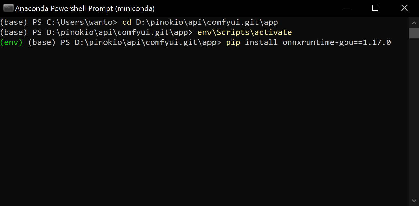 Install specific version