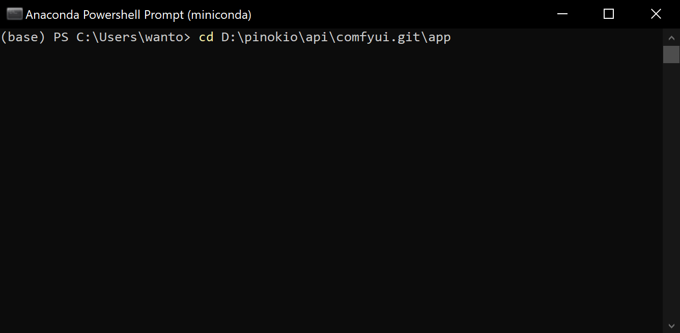 Navigate to ComfyUI
