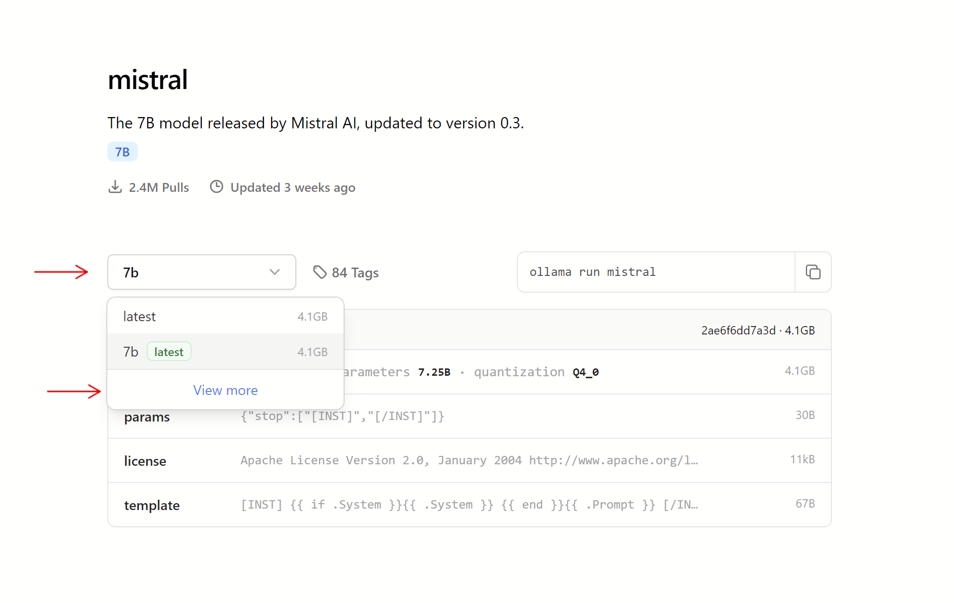 Dropdown Menu - View more