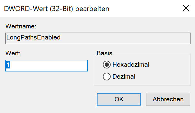 Set value