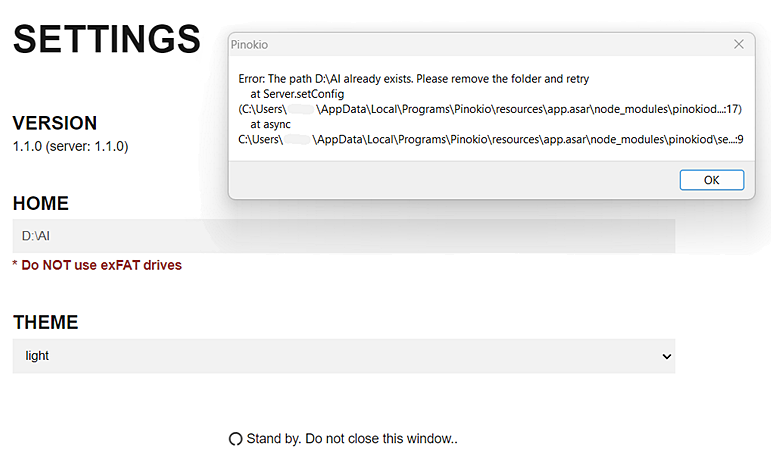 Path still exists