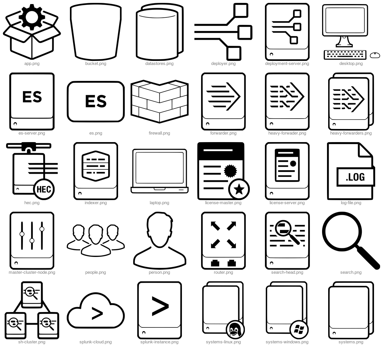 icons-png contact sheet