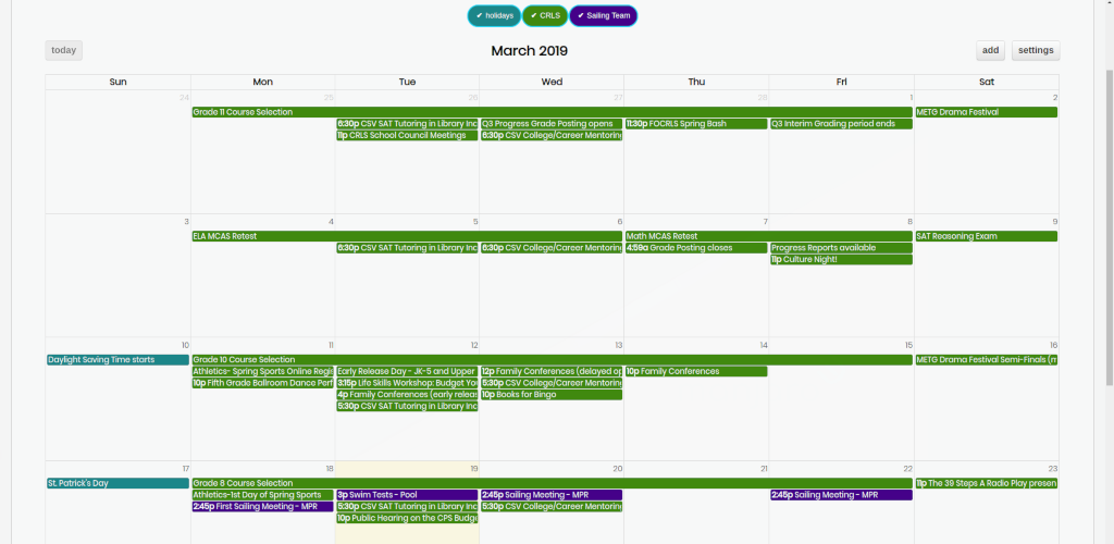 Example Calendar Image