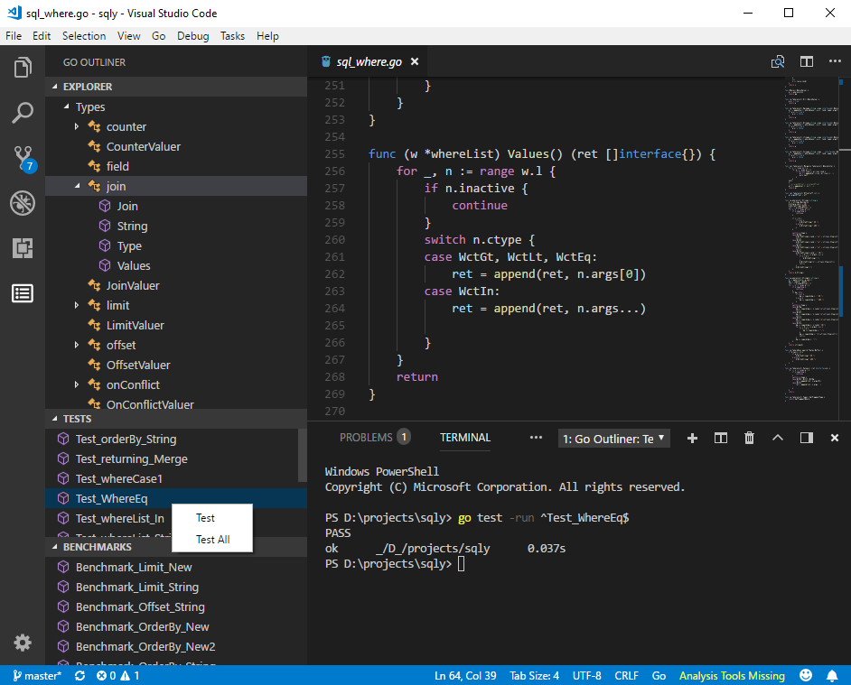 Visual studio for golang windows 10