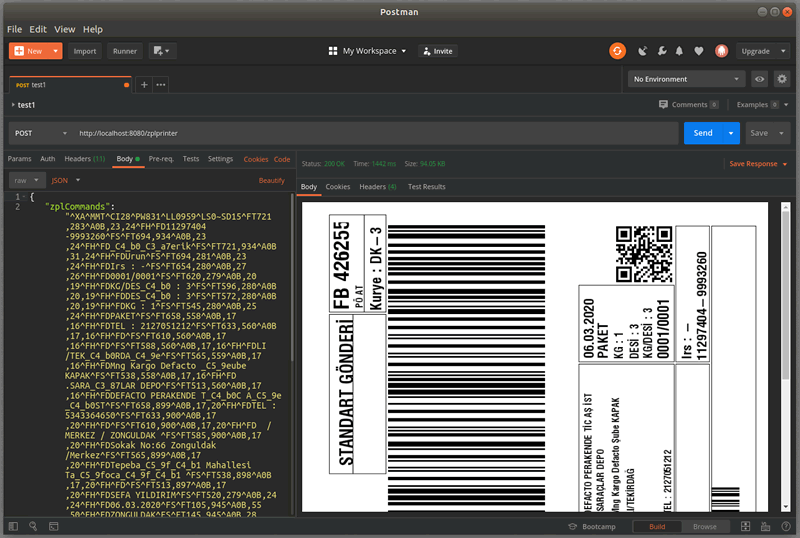 ZPL Commands Sample 4