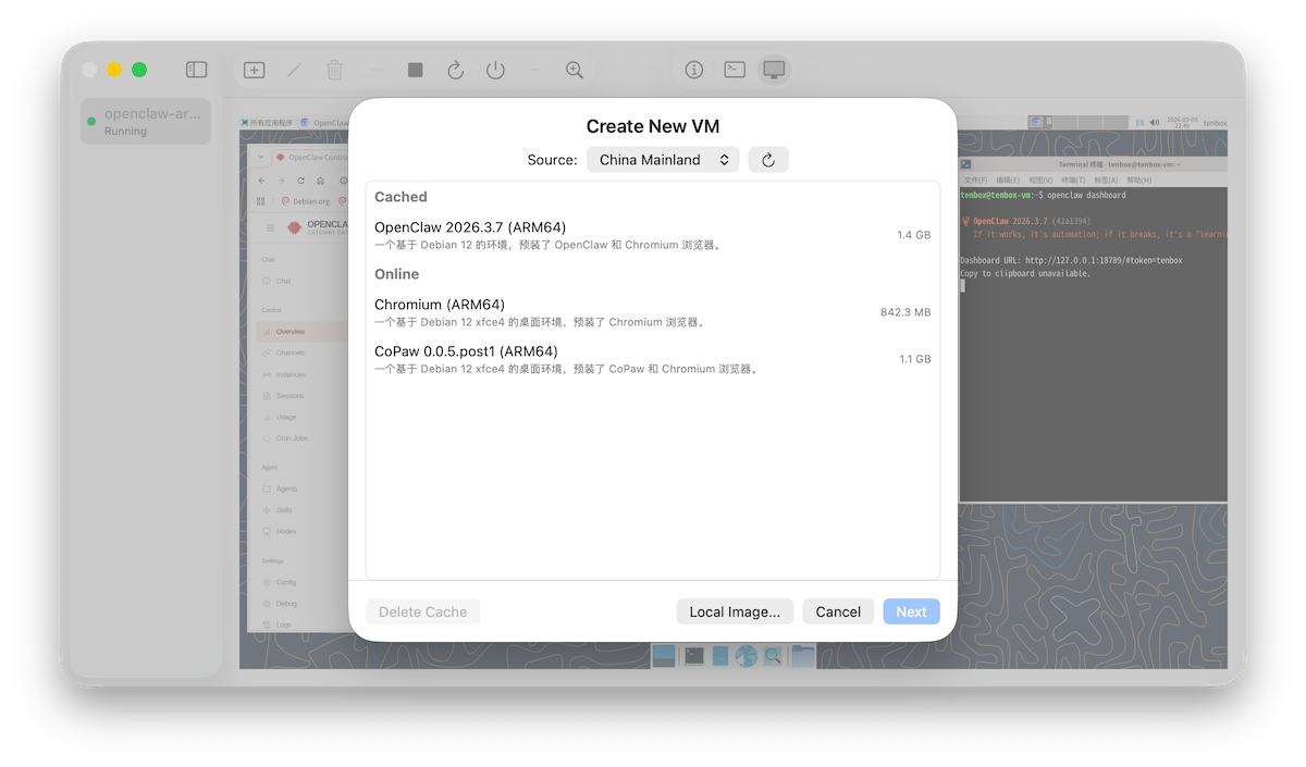 TenBox on macOS