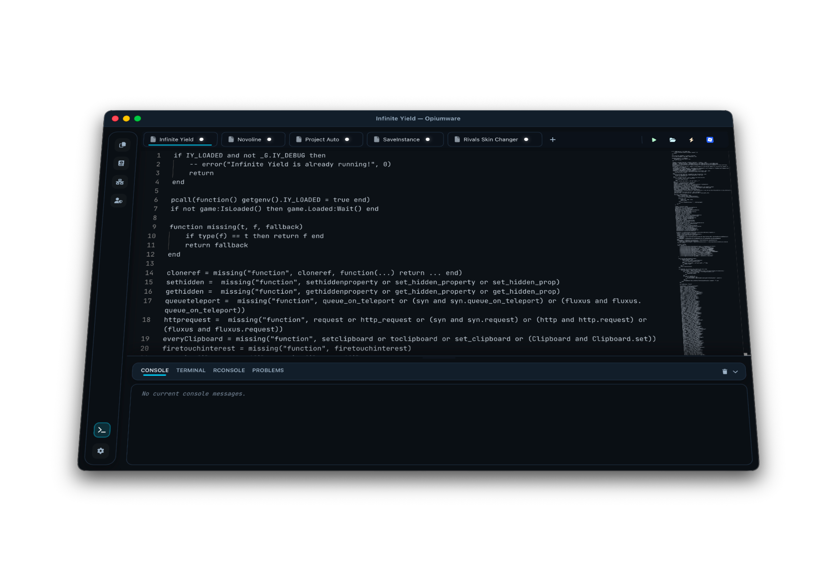 Opiumware Workspace Interface