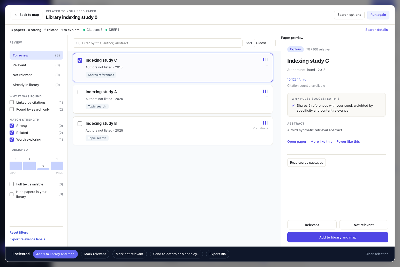 Pulse Discovery Review Workspace — synthetic example