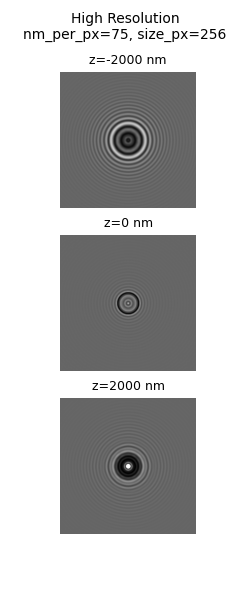 Example of high-resolution bead rendering