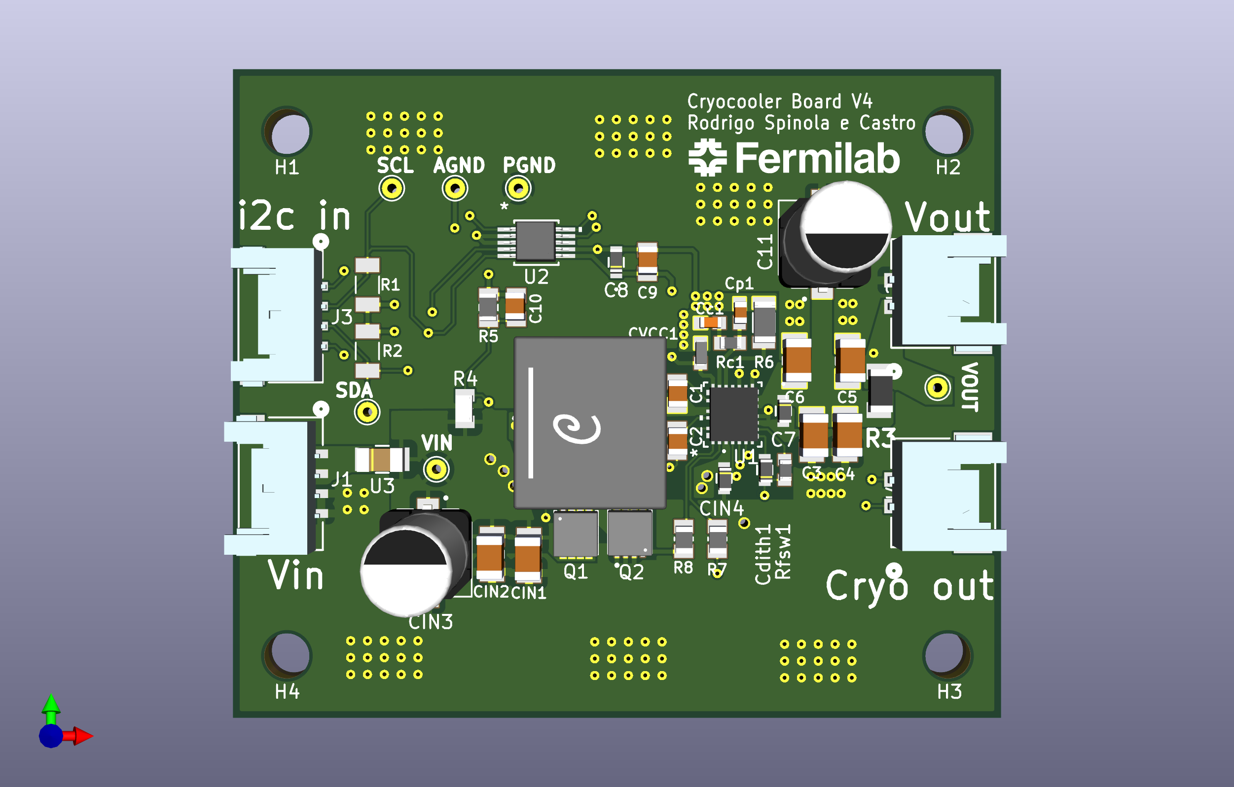 Cryocooler board, from the project README