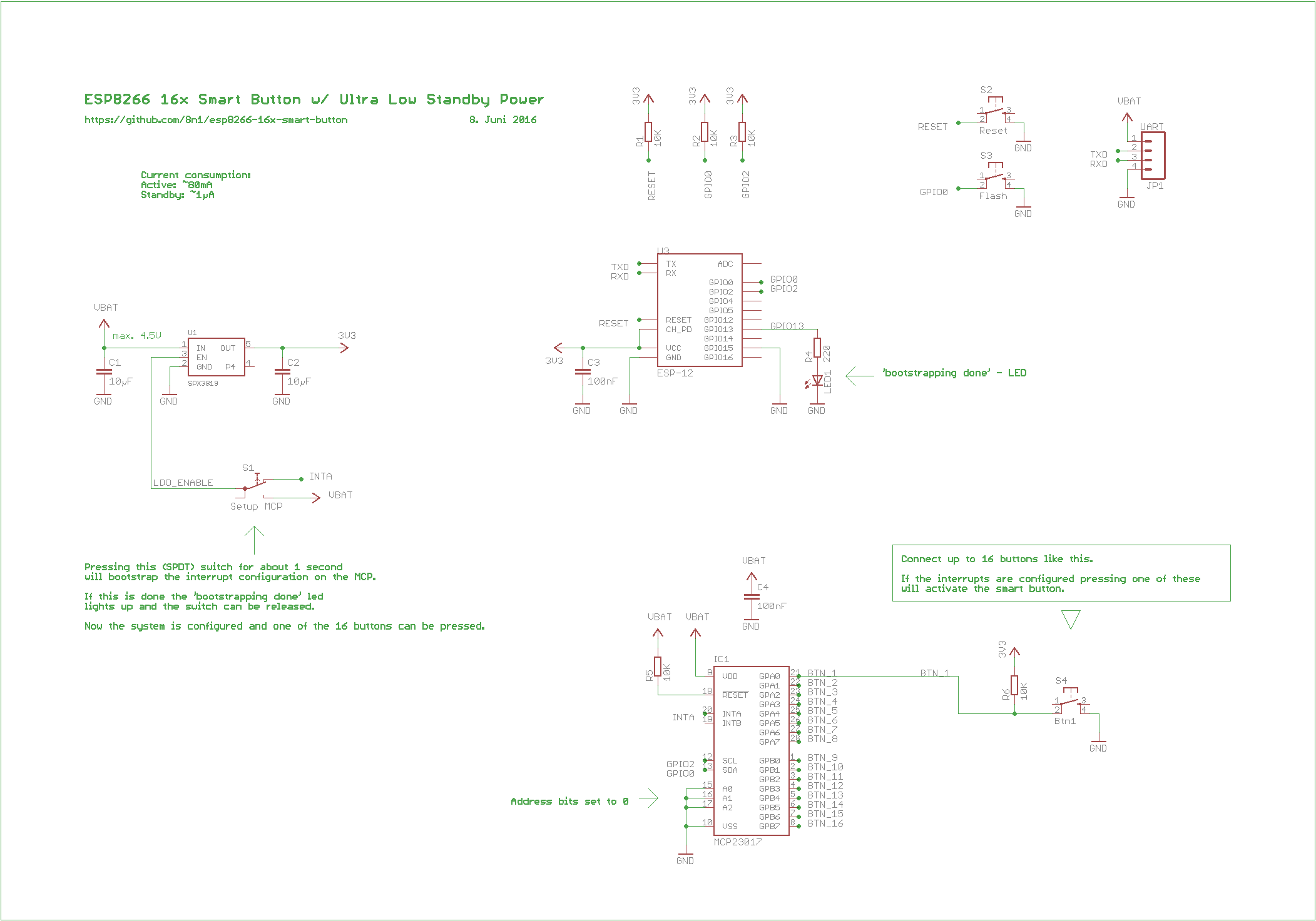 16x Smart Button Schematic