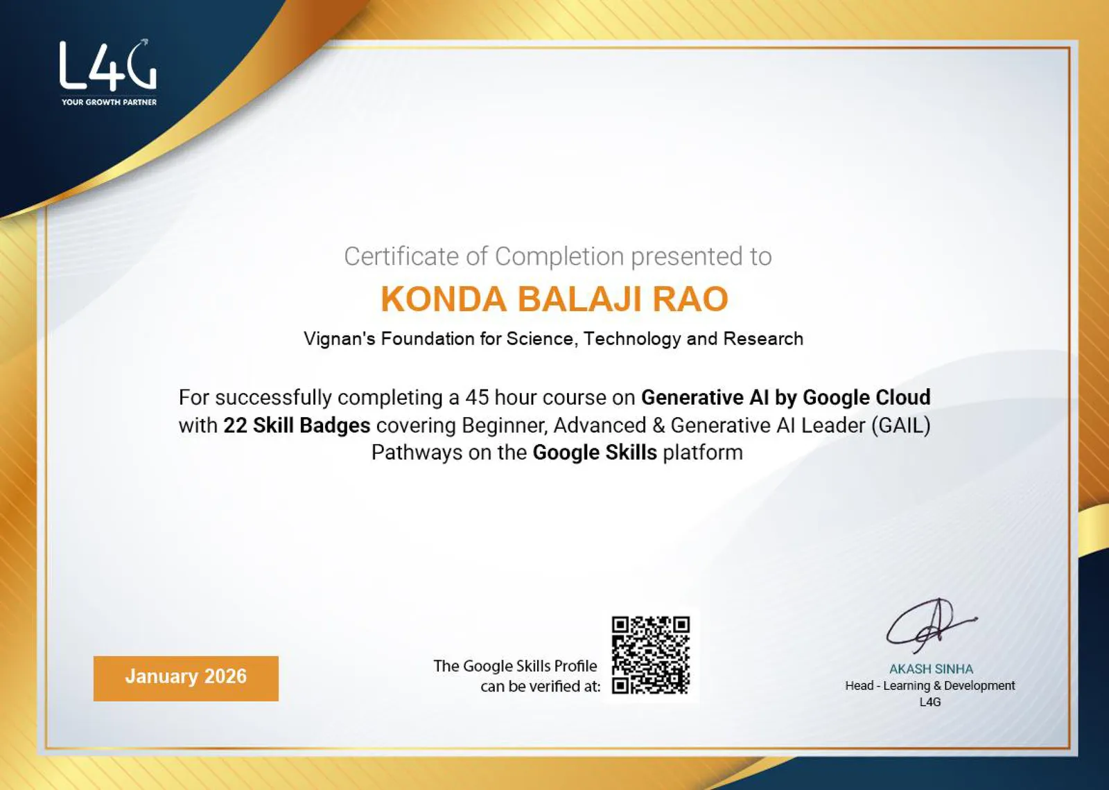 Generative AI Certification