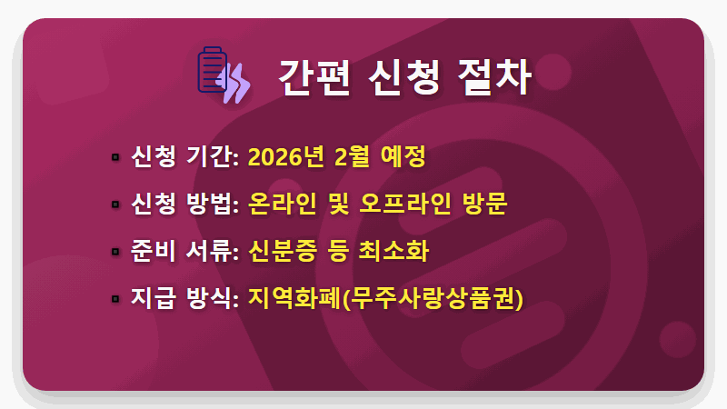 무주군 생활안정지원금 80만원, 현실적인 신청 방법과 꿀팁 총정리 (2026년) - 핵심 요약