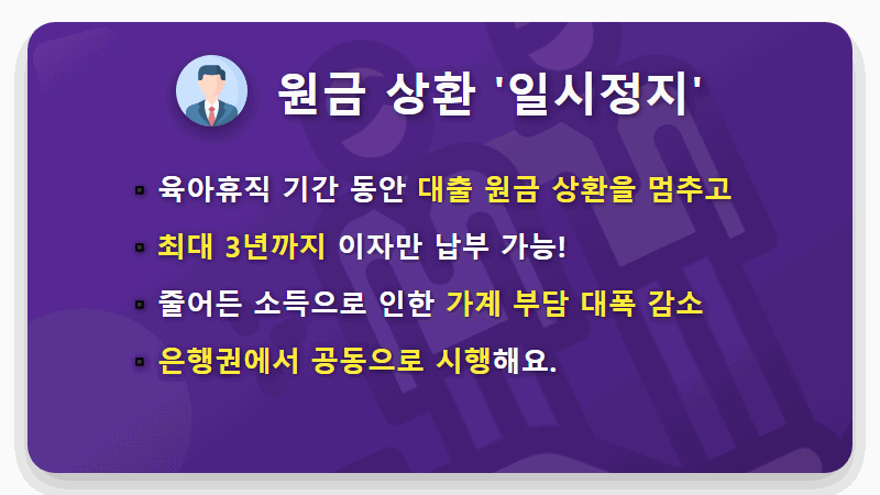 육아휴직 주담대 원금 상환 유예, 모르면 손해! 현실적인 신청 방법과 꿀팁 총정리 - 핵심 요약