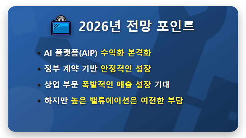 팔란티어 주가 하락, 2026년 전망은? 현실적인 투자 전략 꿀팁 - 핵심 요약
