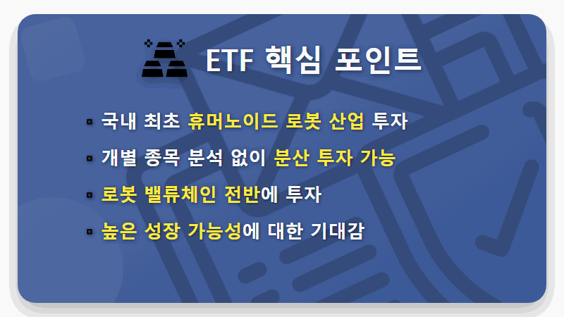 휴머노이드 로봇 ETF 투자, 200억 매진된 TIGER ETF 완벽 분석 (주요 종목, 해외 ETF 비교) - 핵심 요약