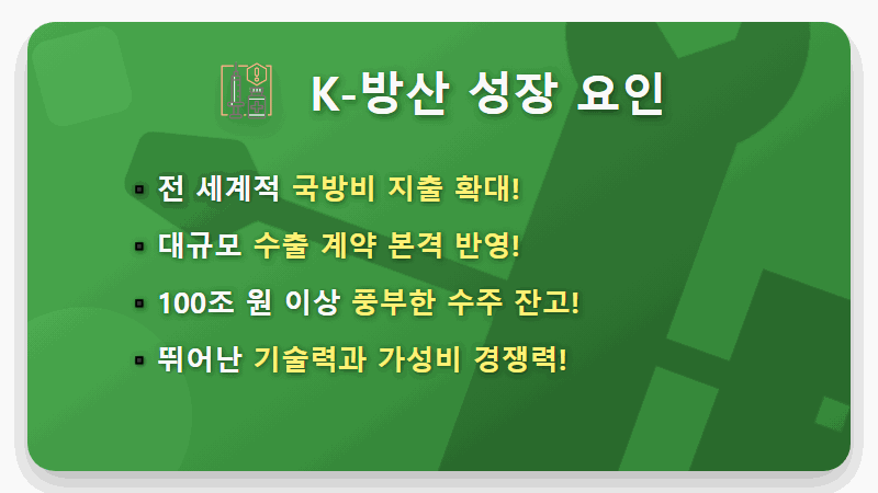 2026년 대박 예감! K-방산 수출 대장주 TOP 6, 지금 투자하면 돈 쓸어 담는 현실적인 꿀팁! - 핵심 요약