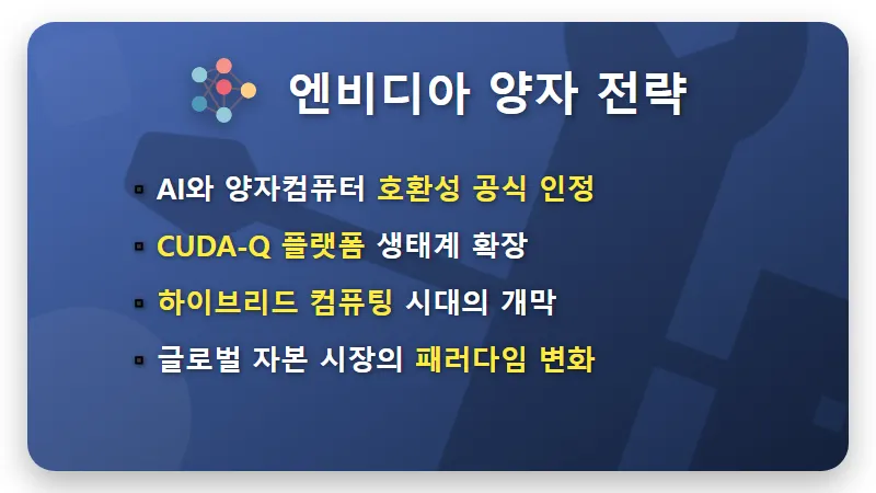 엔비디아 양자컴퓨터 관련주 TOP3 분석: 현실적인 투자 방법과 필수 인프라 꿀팁 - 핵심 요약