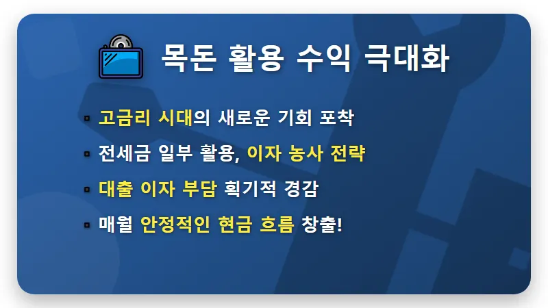 전세금 2억 활용: 월 73만원 수익, 현실적인 재테크 꿀팁 - 핵심 요약