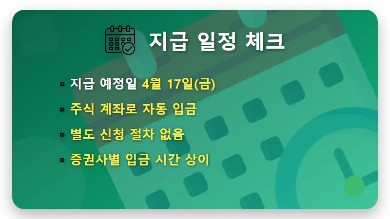 삼성SDS 배당금 500주 4월 수령액, 현실적인 지급일 및 세금 공제 후 실제 금액 꿀팁 - 핵심 요약