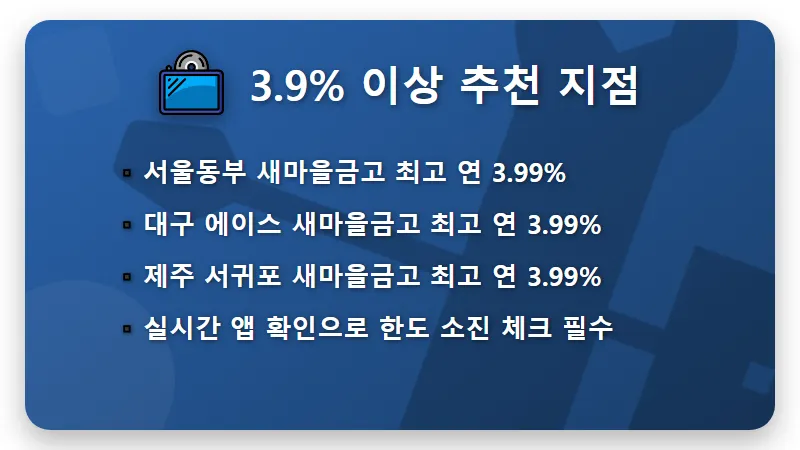 MG더뱅킹 정기예금 특판 3.9% 금리 가입 지점 및 우대 조건 현실적인 꿀팁 - 핵심 요약