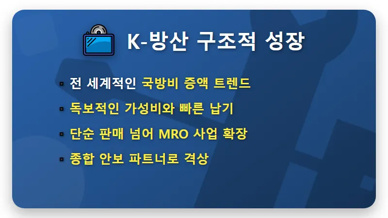 방산 관련주 TOP 5 추천, 전쟁 끝나도 돈 몰리는 현실적인 이유 - 핵심 요약
