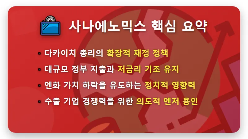 엔화 환율 910원대 급락 이유! 사나에노믹스 대응 현실적인 환전 및 투자 꿀팁 - 핵심 요약
