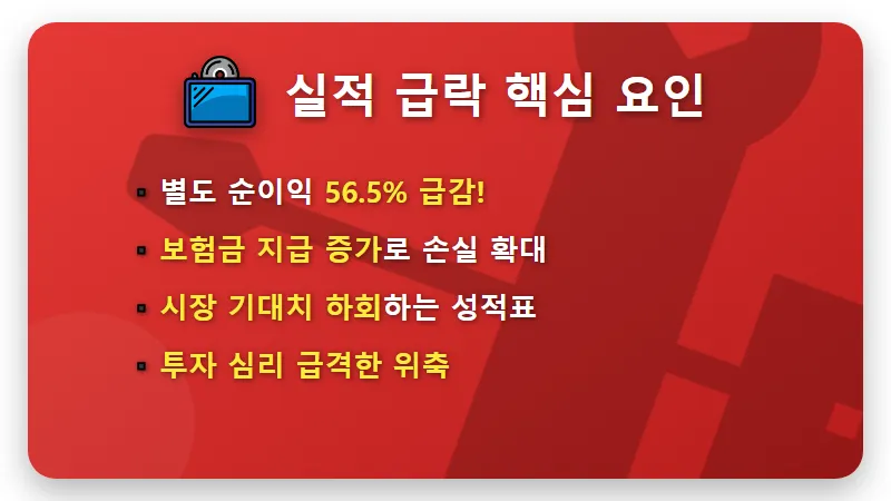 한화생명 주가 10% 급락 이유 2026년 실적 부진과 배당 현실적인 분석 - 핵심 요약