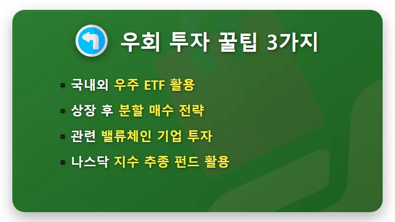 스페이스X 상장일 공모주 청약 국내 개인 투자 현실적인 참여 방법 3가지 - 핵심 요약