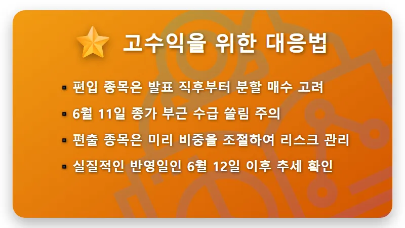 코스피 200 편입 종목 4개 명단과 현실적인 수익 대응 방법 - 핵심 요약
