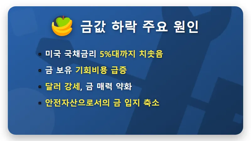 금값 하락과 골드만삭스 전망: 현명한 금 투자 전략 3가지 🔑 - 핵심 요약