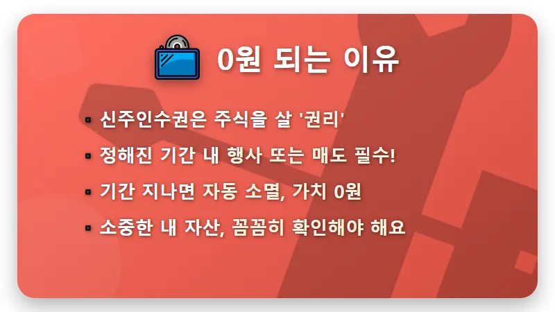 한화솔루션 신주인수권 51R, 안팔면 0원 현실적인 대응 전략 3가지 - 핵심 요약