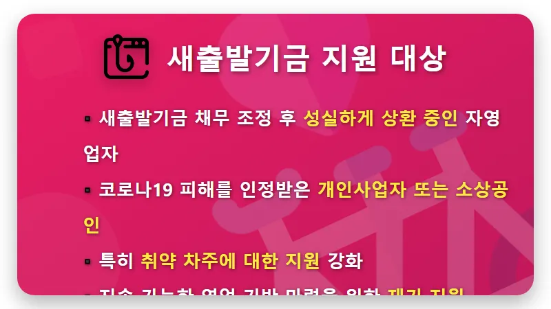 새출발기금 성실상환 소상공인, 매장 환경 개선 및 건강검진 지원 혜택 5가지 핵심 정리! - 핵심 요약