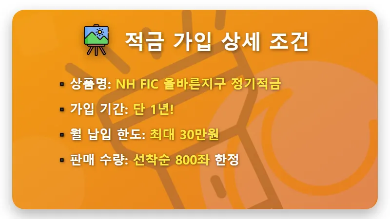 NH저축은행 6% 적금, 800좌 놓치지 마세요! 현실적인 가입 꿀팁 - 핵심 요약