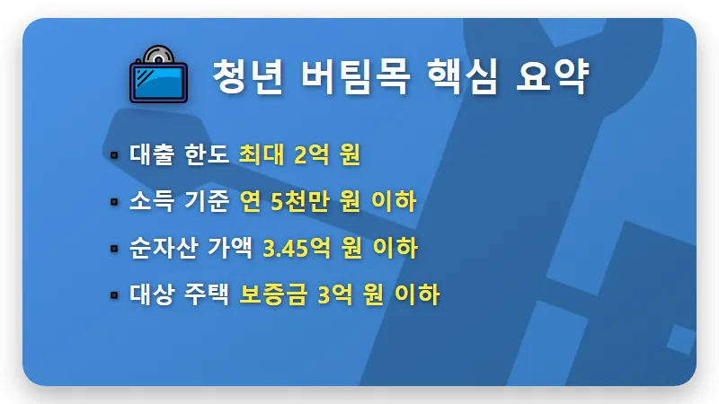 청년 버팀목 전세대출 2억 받는 현실적인 방법과 부결 시 대처 꿀팁 - 핵심 요약
