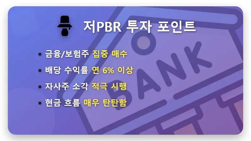 2026년 저PBR 우량주 TOP7 기관 매수 종목 추천 및 현실적인 투자 방법 - 핵심 요약