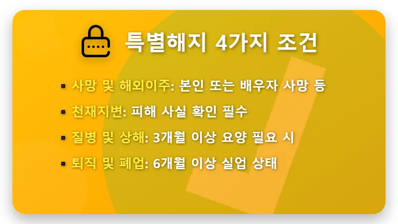 청년도약계좌 특별중도해지: 정부기여금 지키는 4가지 조건 꿀팁 - 핵심 요약