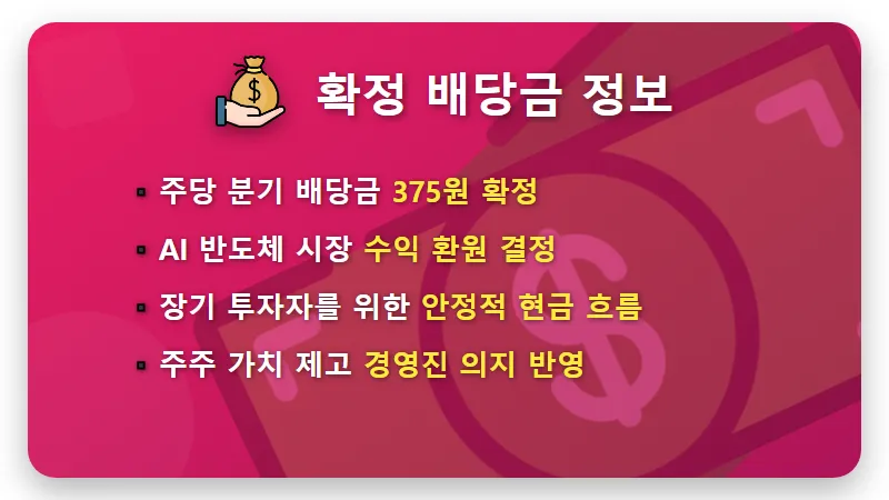 SK하이닉스 배당금 375원 지급일 확인하고 200주 보너스 챙기는 현실적인 꿀팁 - 핵심 요약