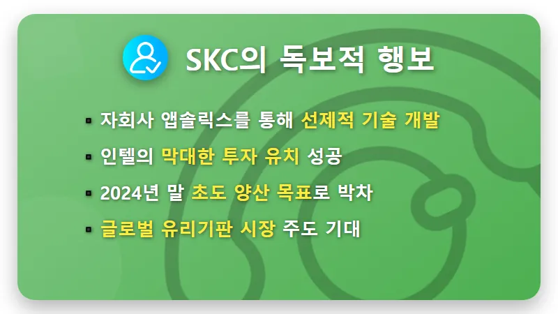 SKC 유리기판 대장주? 현실적인 투자 포인트와 리스크 분석 꿀팁 - 핵심 요약