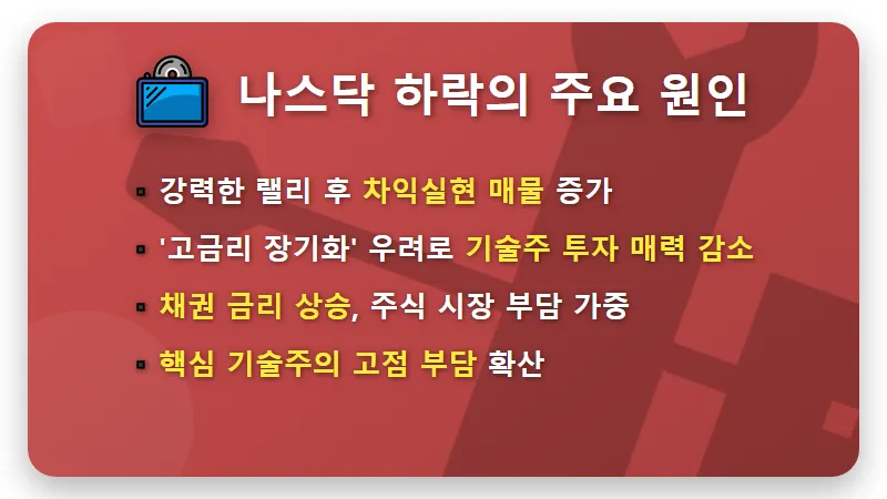 나스닥 4일 연속 하락, 국내 증시와 개인 투자자 3가지 현실적인 대처법 - 핵심 요약