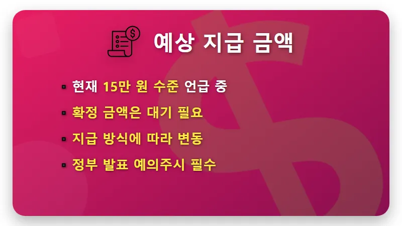 민생지원금 3차 25조 신청 방법 현실적인 지급 금액과 꿀팁 - 핵심 요약